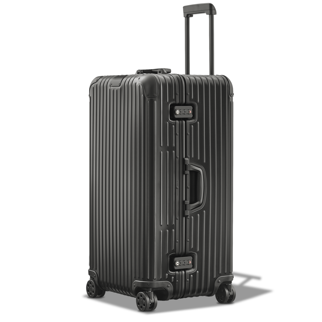 Original Trunk Plus Large Aluminum Suitcase Black RIMOWA
