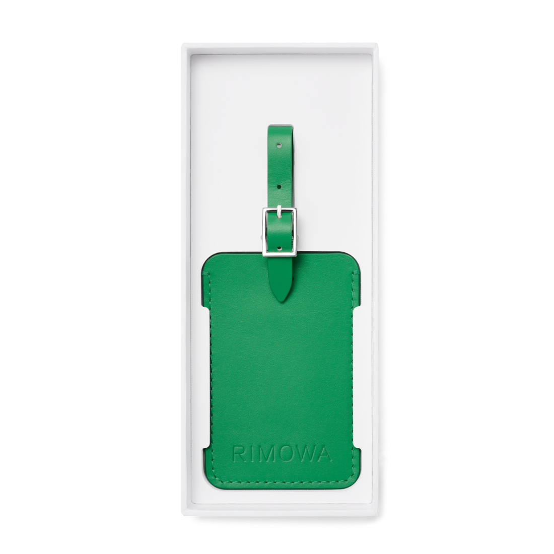 Clover Green Personalized Leather Luggage Tag | RIMOWA