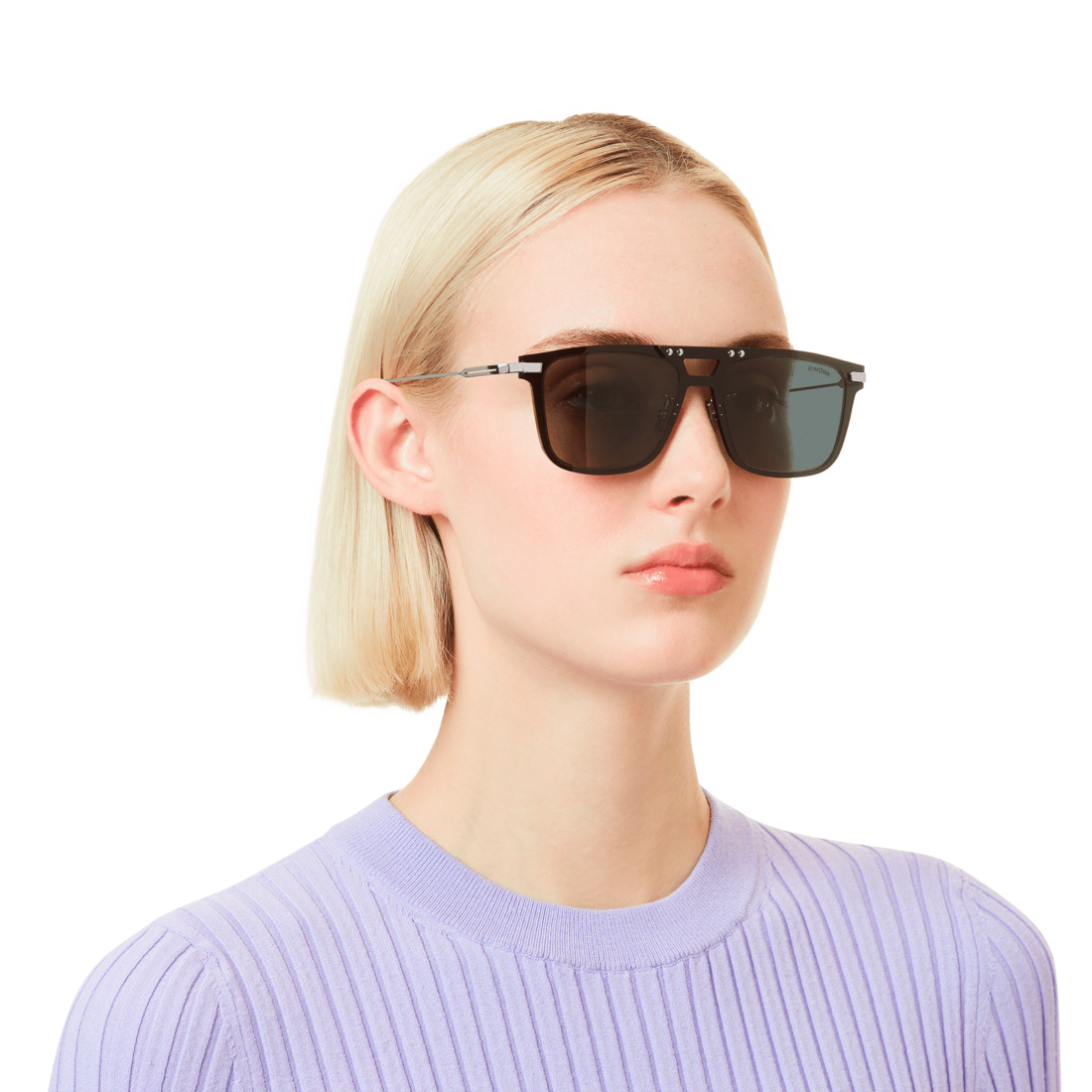 Square Black Sunglasses image number 3