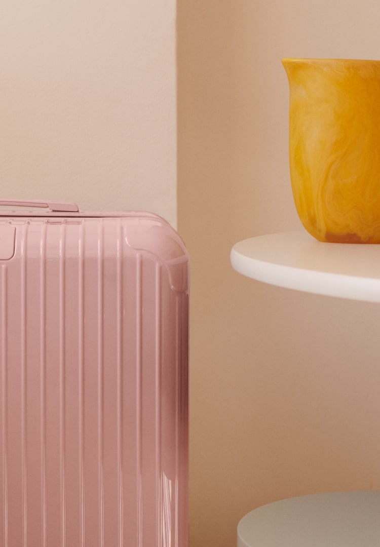 rimowa pink luggage