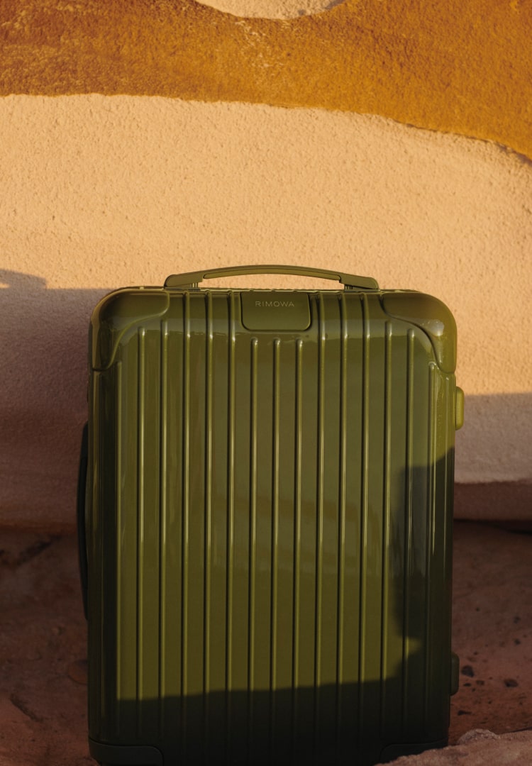 rimowa green luggage